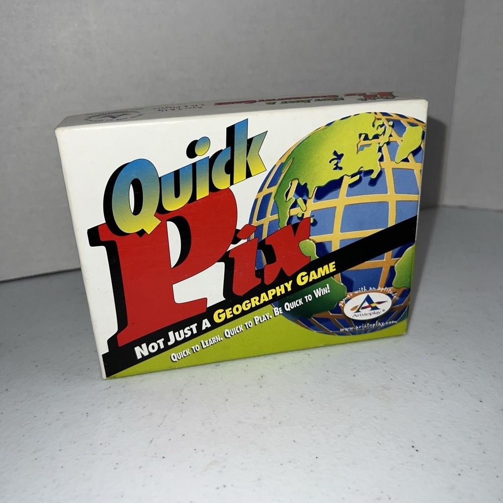 Quick Pix Geography Educational Game Homeschool Travel Learning By Aristoplay